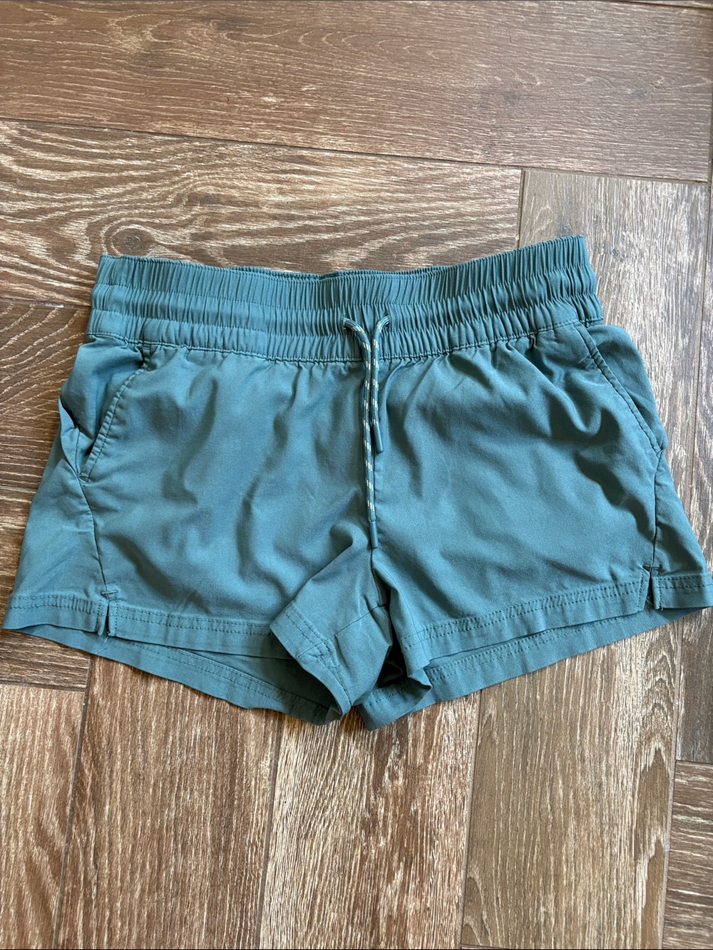 Avalanche Teal Elastic-Waist Athletic Shorts
